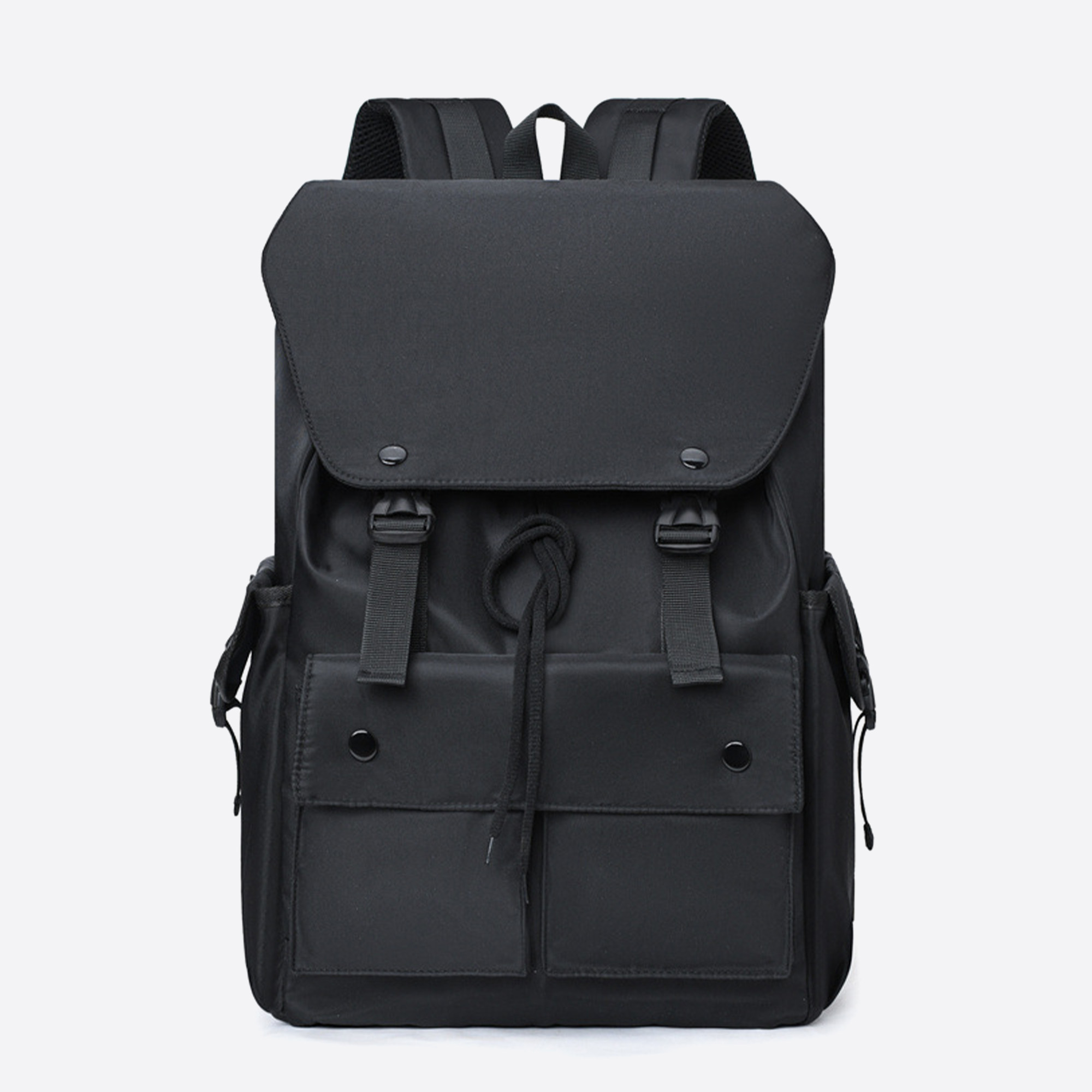 Flap Waterproof Durable Rolling Top Outdoor Travel Laptop Backpack