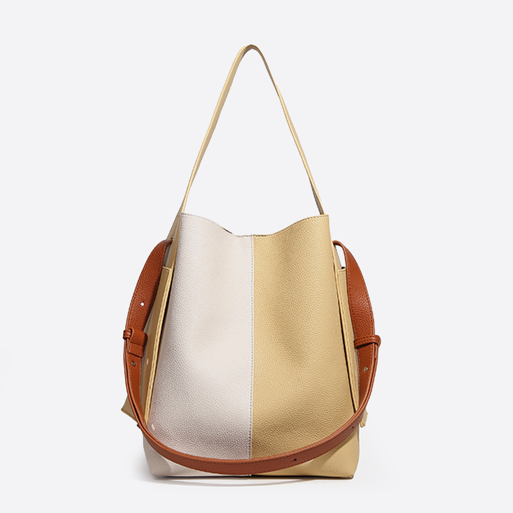 City Casual Top Handle Combi Color Bucket Bags