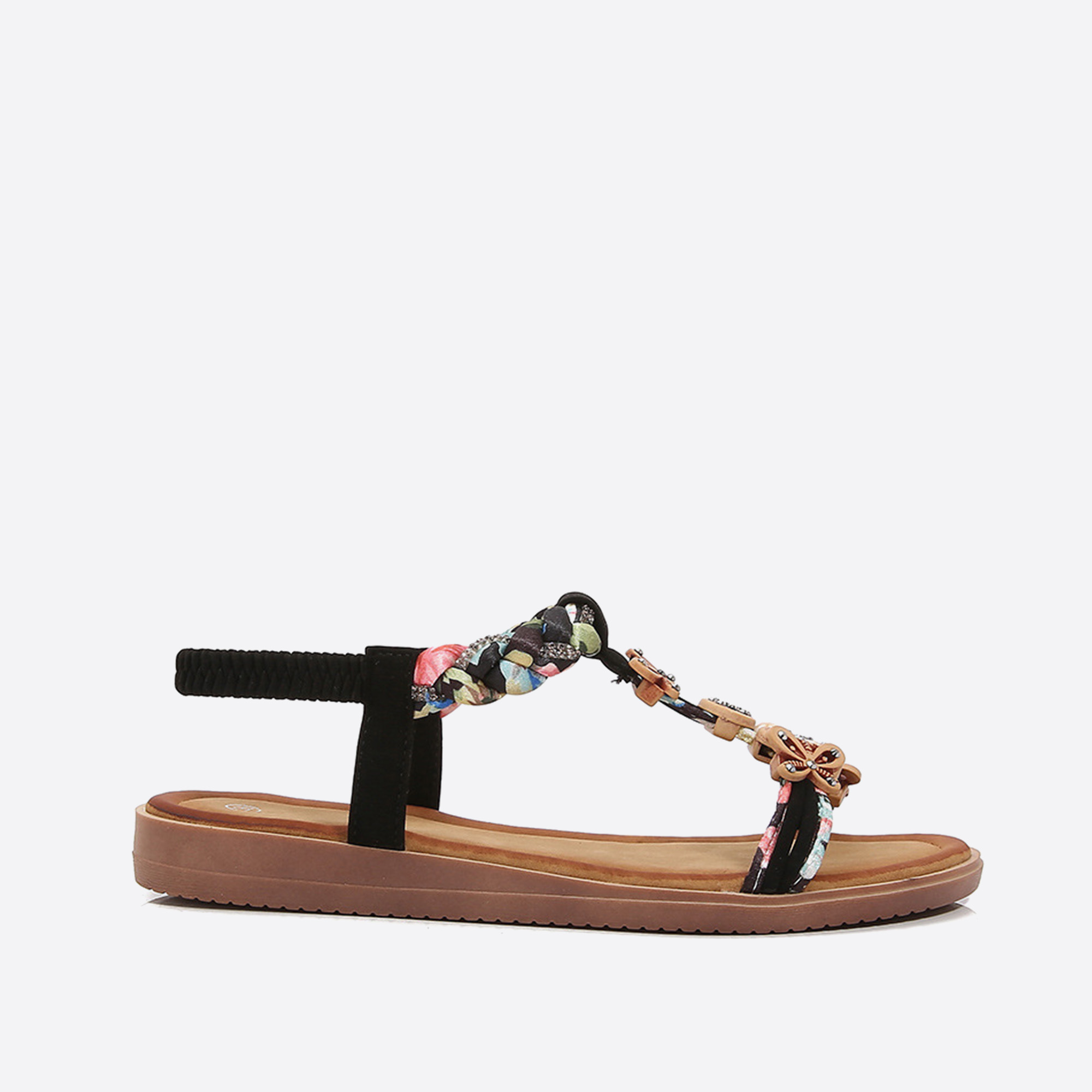 Crystal Vacation & Party Flat Sandals