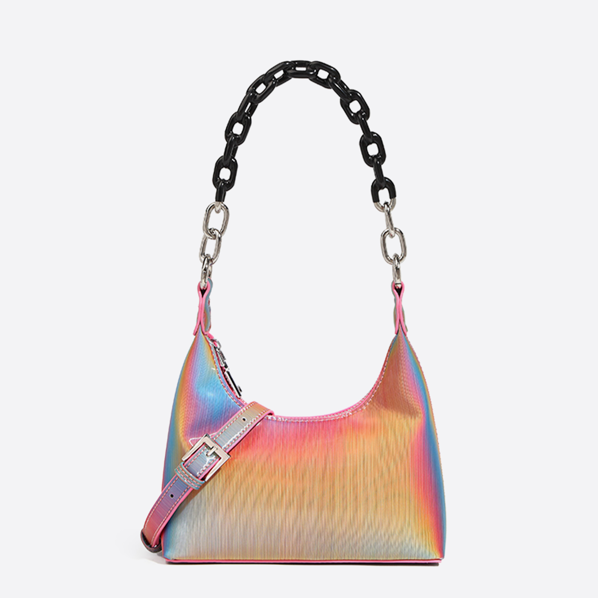 Gradient Color Chain Shoulder Bags