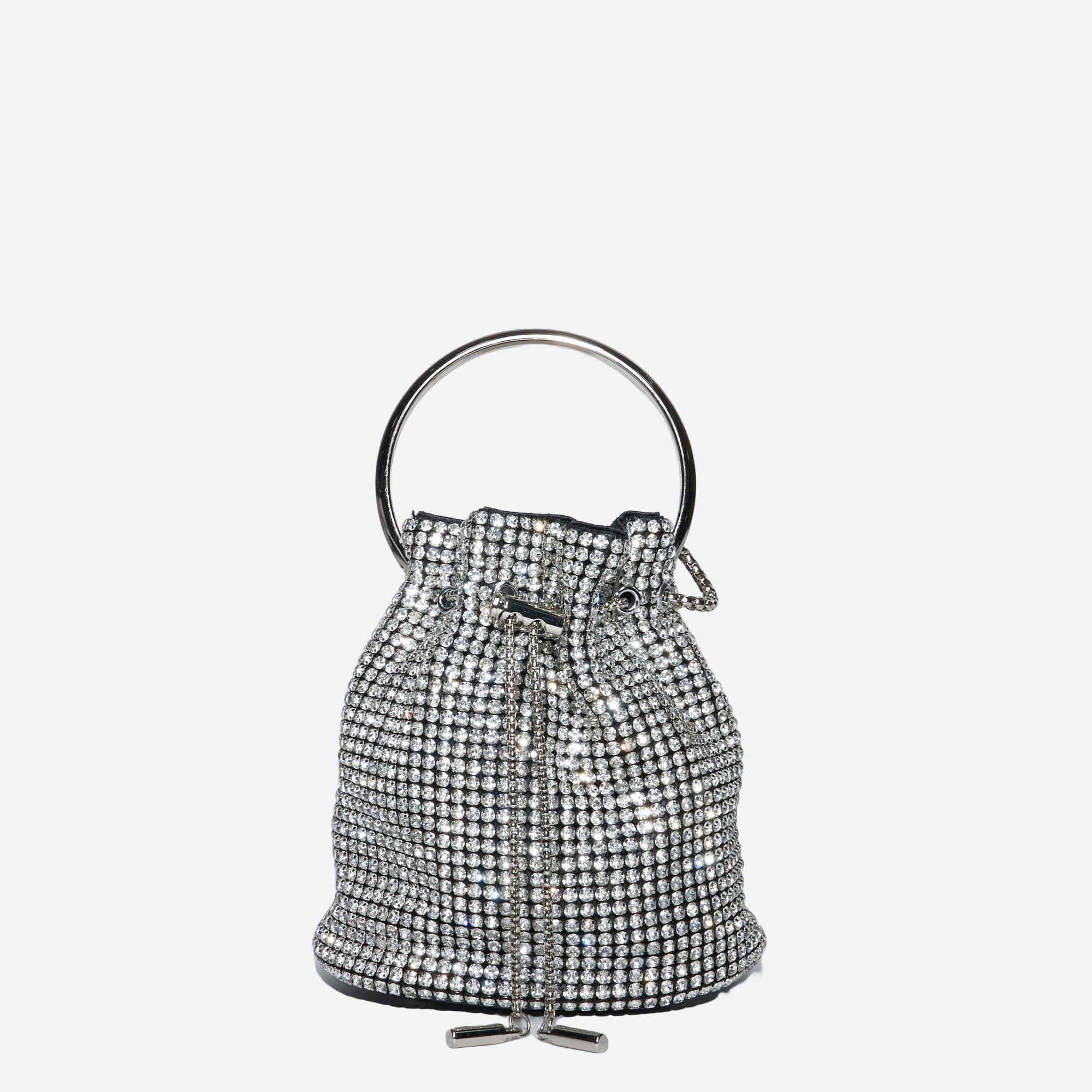 Sparkling Reinestone Top Handle Bucket Bags Party Prom Evening Bag