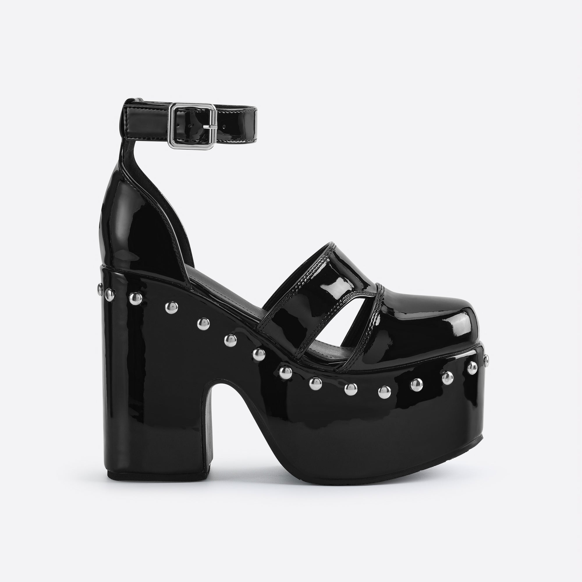 Chunky Heeled Thick soled Patent Leather Sandals chunky-heeled-thick-soled-patent-leather-sandals
