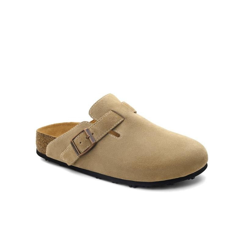 Minimalist Casual Leather Flat Mules