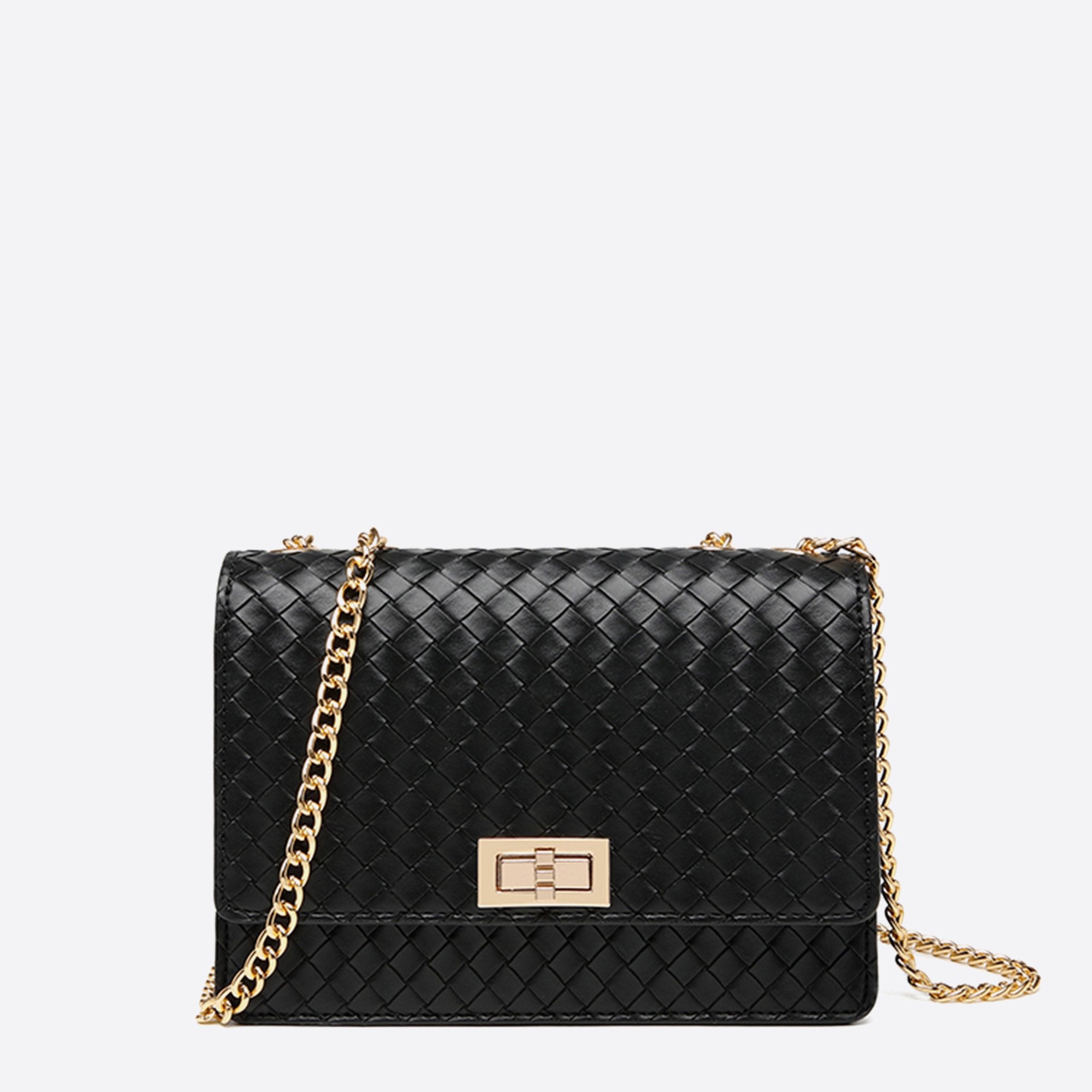 Chain Woven Bags Classic Crossbody Saddle Bags
