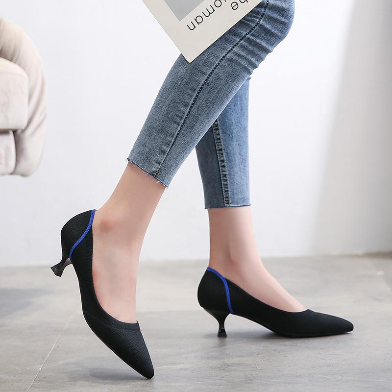 MOUSSE FIT Classic Pointed Toe Slip-on Stiletto Pumps