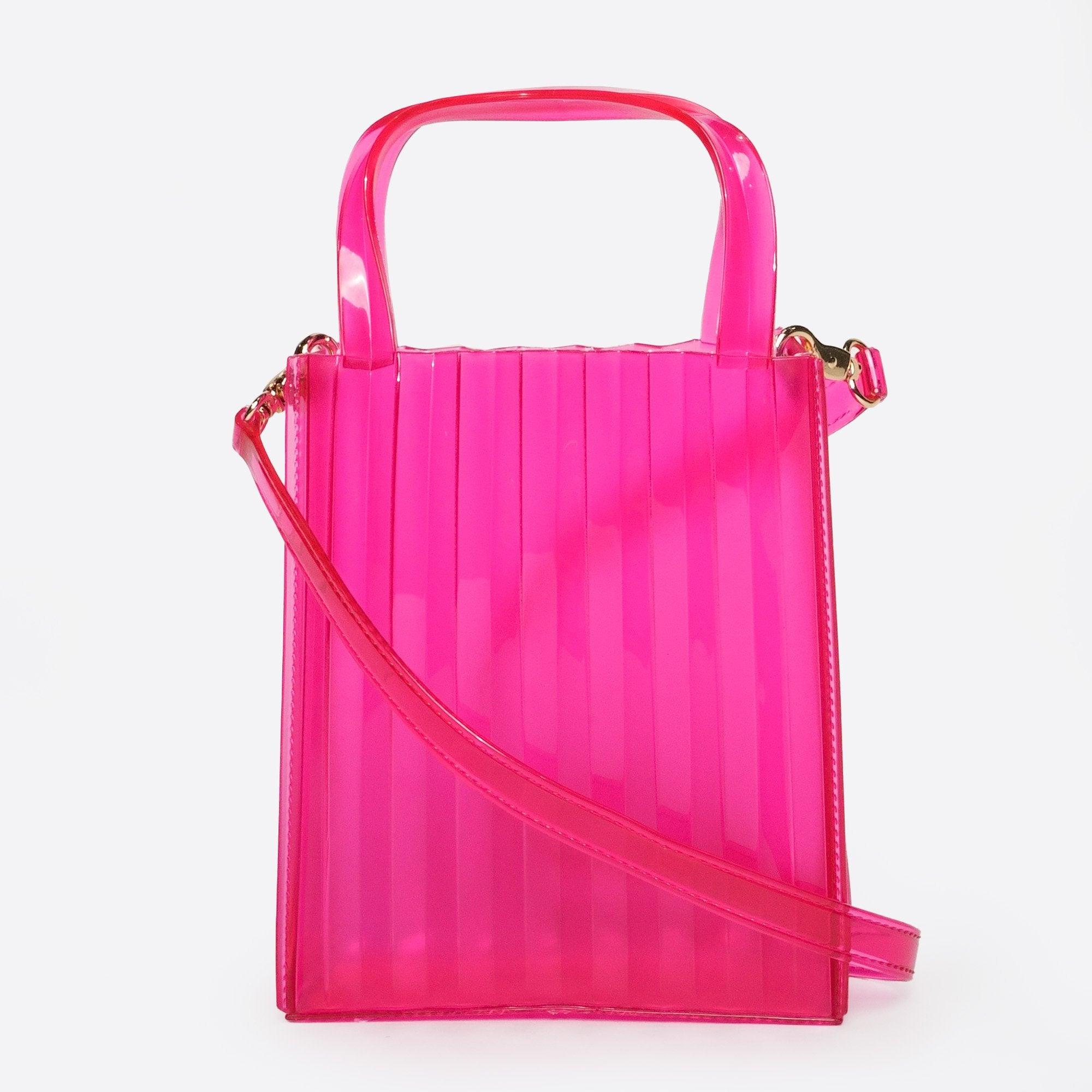 Top Handle Joyfull Bright Color Trandy Jelly Tote Bags