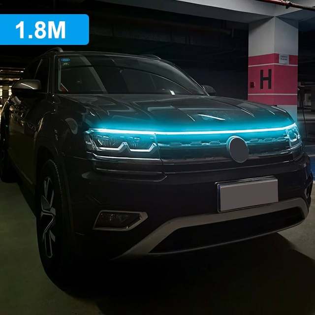CAR DYNAMIC SCAN START UP HOODBEAM KIT DAYTIME RUNNING LIGHTS ATMOSPHERE LIGHTS DECORATIVE LIGHTS STRIP CAR LIGHTS