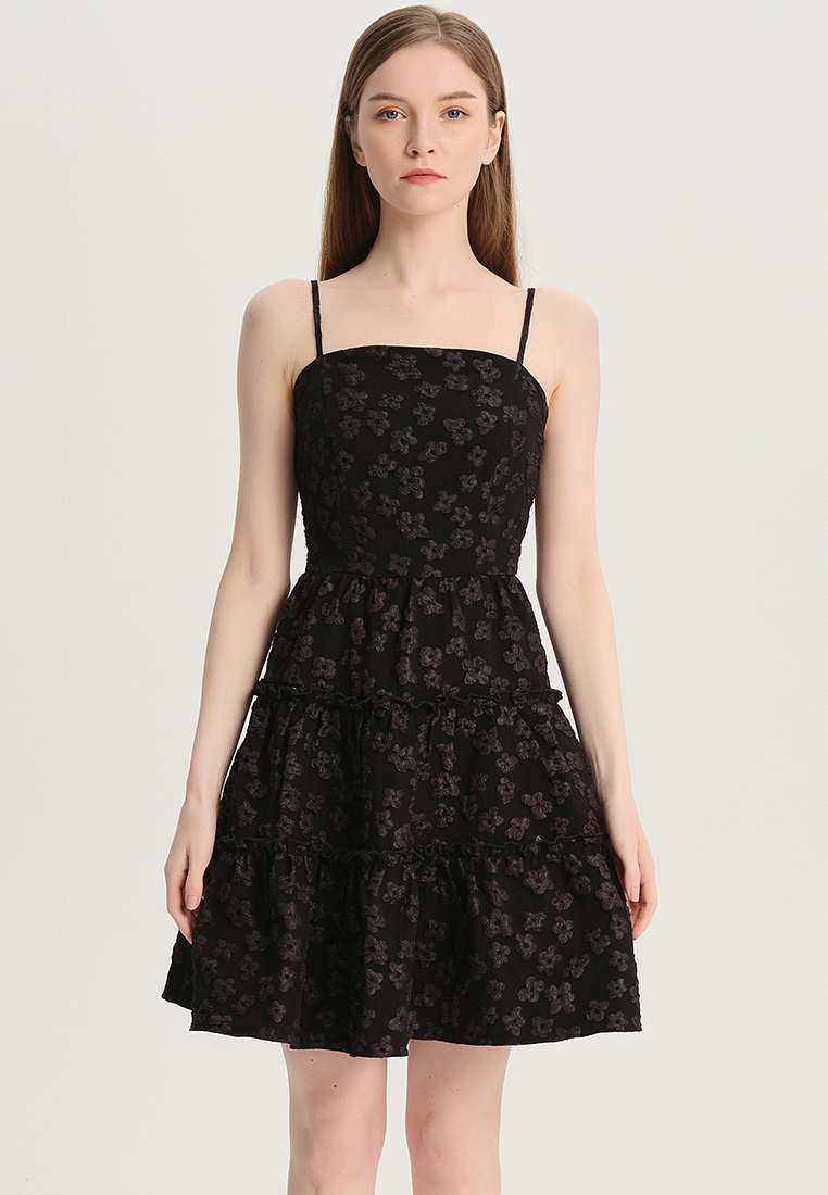 Women Ladies Latest Design Evening Dress Exquisite Strap Tube Top Three-Dimensional Jacquard for Party One-Piece Dress B22041201-sunnydaysweety