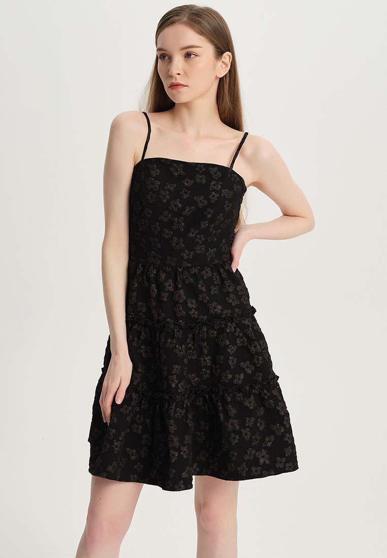 Women Ladies Latest Design Evening Dress Exquisite Strap Tube Top Three-Dimensional Jacquard for Party One-Piece Dress B22041201-sunnydaysweety