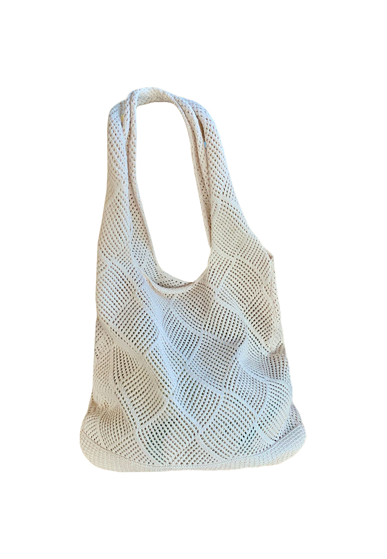 2023 New Hollow Knitted Bag Woolen Tote Bag  Single Shoulder Bag CA080710BE