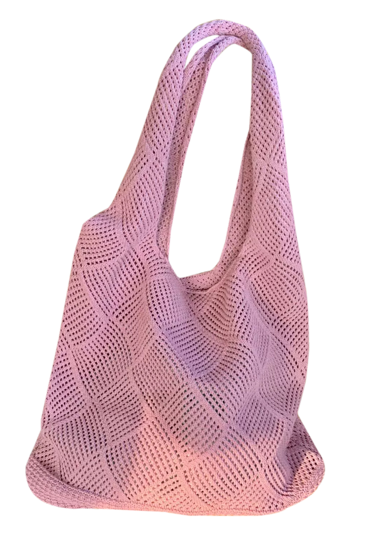 2023 New Hollow Knitted Bag Woolen Tote Bag  Single Shoulder Bag CA080710BE