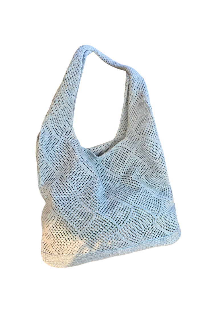 2023 New Hollow Knitted Bag Woolen Tote Bag  Single Shoulder Bag CA080710BE