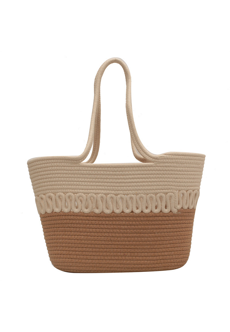 2023 New Hollow Woven Beach Vacation Tote Bag Large Women Bag CA080711BE