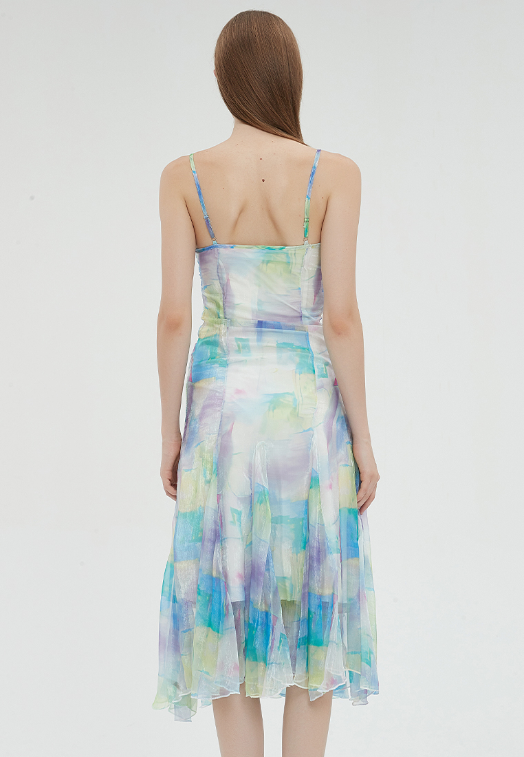 2023 Designer new summer  Vacation Long Maxi Dress with Spaghetti Straps B23070511MT