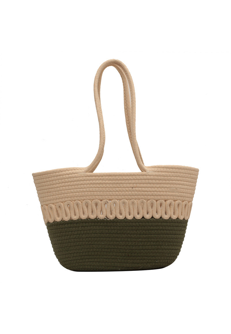 2023 New Hollow Woven Beach Vacation Tote Bag Large Women Bag CA080711BE