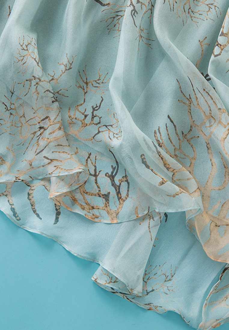 2023 Summer New Fashionable Printed OL Elegant Silk Dress CA072411