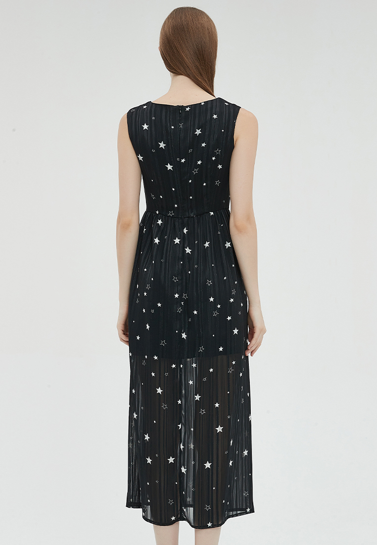 2023 Designer new summer Star Print Long Dress summer dress B23070513BK