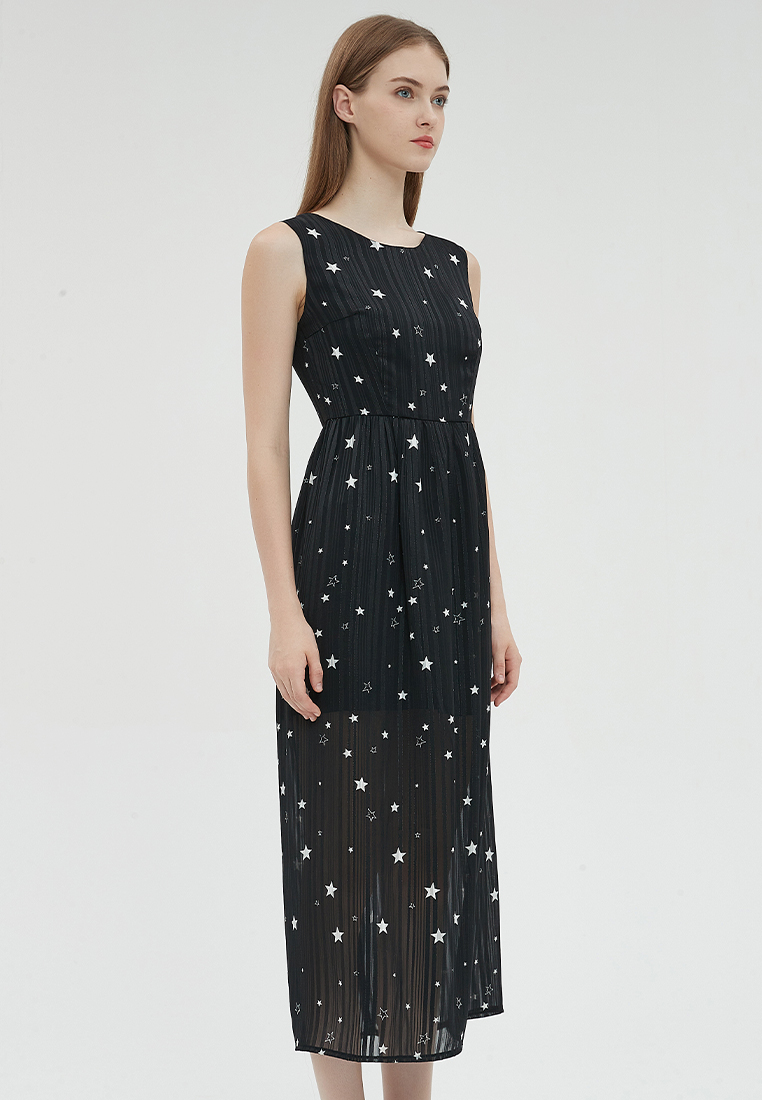 2023 Designer new summer Star Print Long Dress summer dress B23070513BK