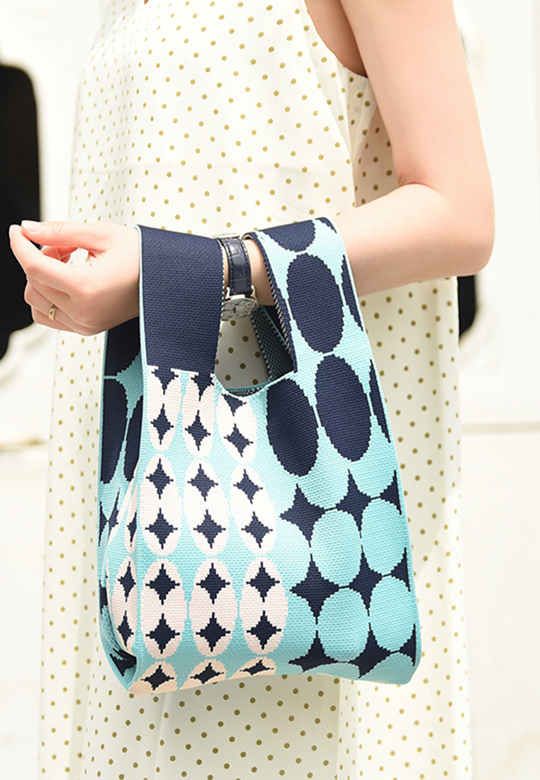 2023 New Personalized Woven Casual Multi Pattern  Tote Bag CA080714