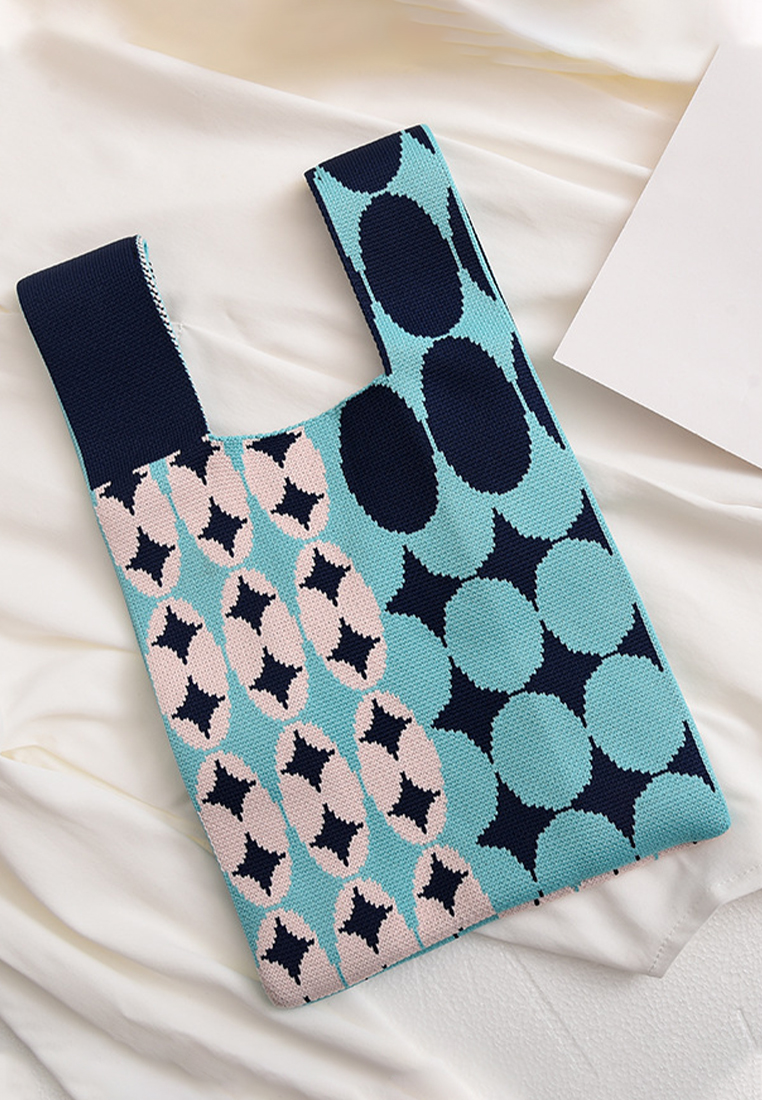 2023 New Personalized Woven Casual Multi Pattern  Tote Bag CA080714