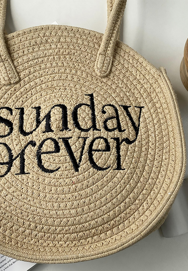 2023 New Handmade Cotton Rope Woven BagSingle Shoulder Bag CA080703