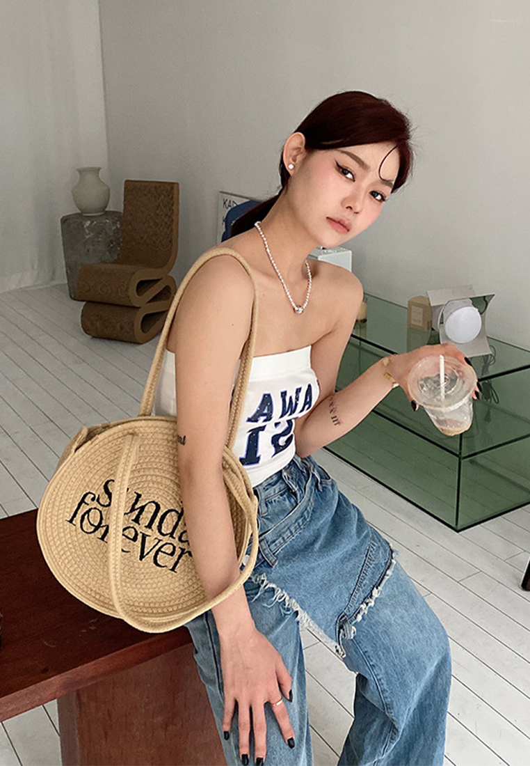 2023 New Handmade Cotton Rope Woven BagSingle Shoulder Bag CA080703