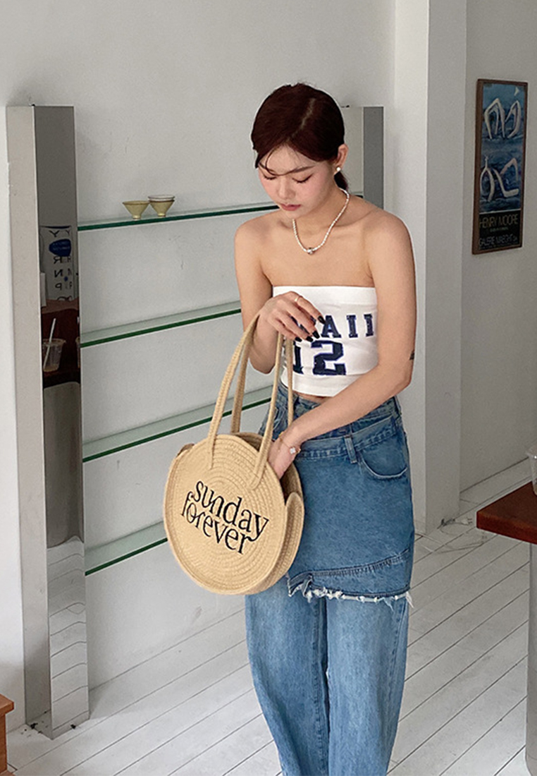 2023 New Handmade Cotton Rope Woven BagSingle Shoulder Bag CA080703