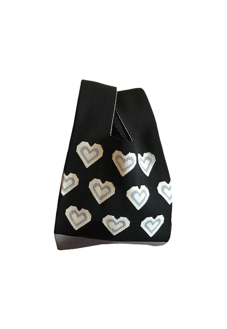 2023 New Chain Handcrafted Bag Heart Tote Bag CA080707BK