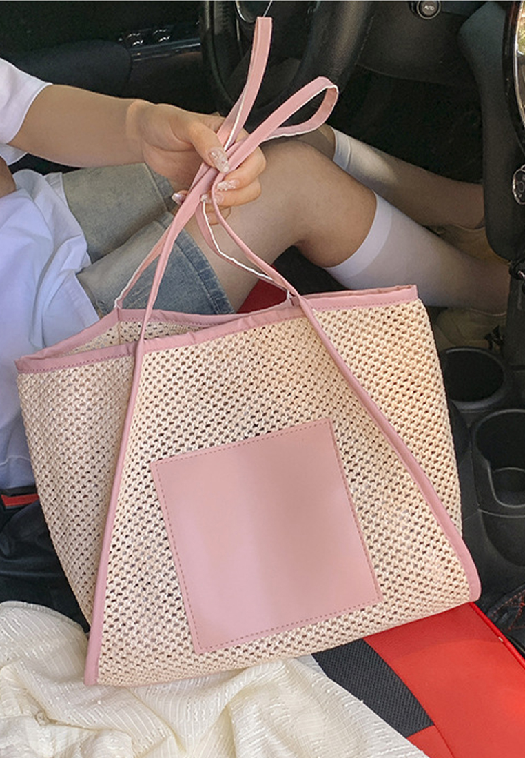 2023 New Summer Woven Bag Shoulder Bag Tote Bag CA080709BE