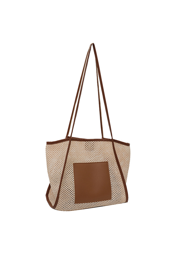 2023 New Summer Woven Bag Shoulder Bag Tote Bag CA080709BE