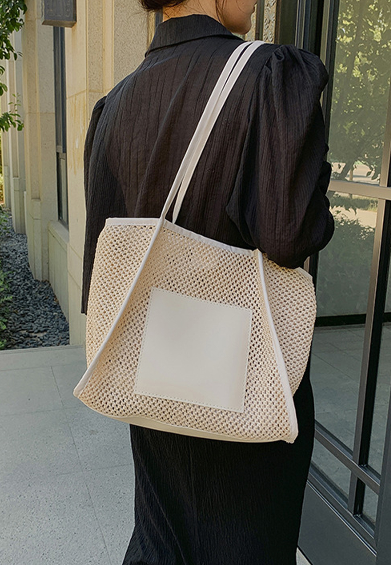 2023 New Summer Woven Bag Shoulder Bag Tote Bag CA080709BE