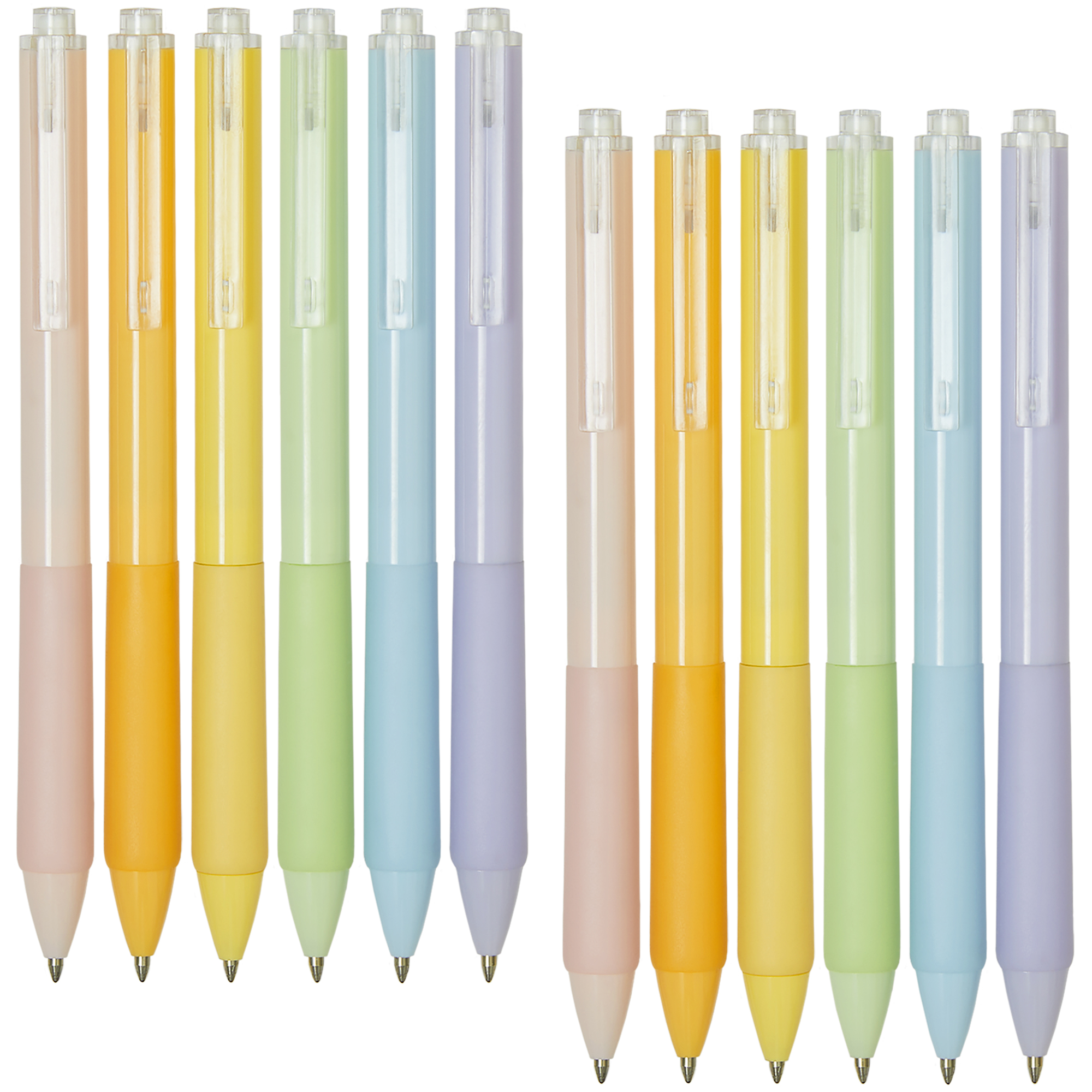 Ballpoint Pens Black Ball Point Office Pens 0.7mm Point Pen for Woman and Man (6-count)