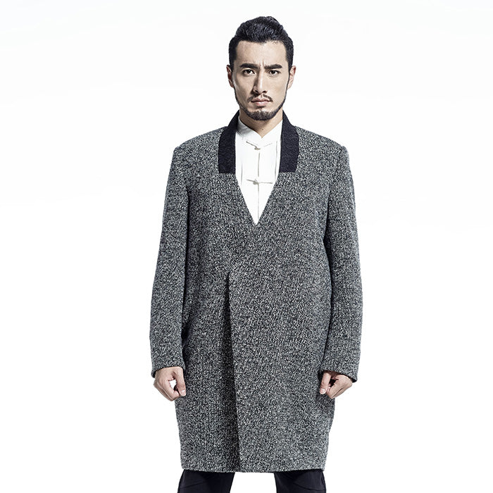 Boucle Cocoon Coat-Yishu