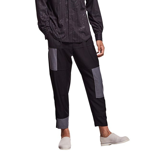 Patchwork Pants-Yishu