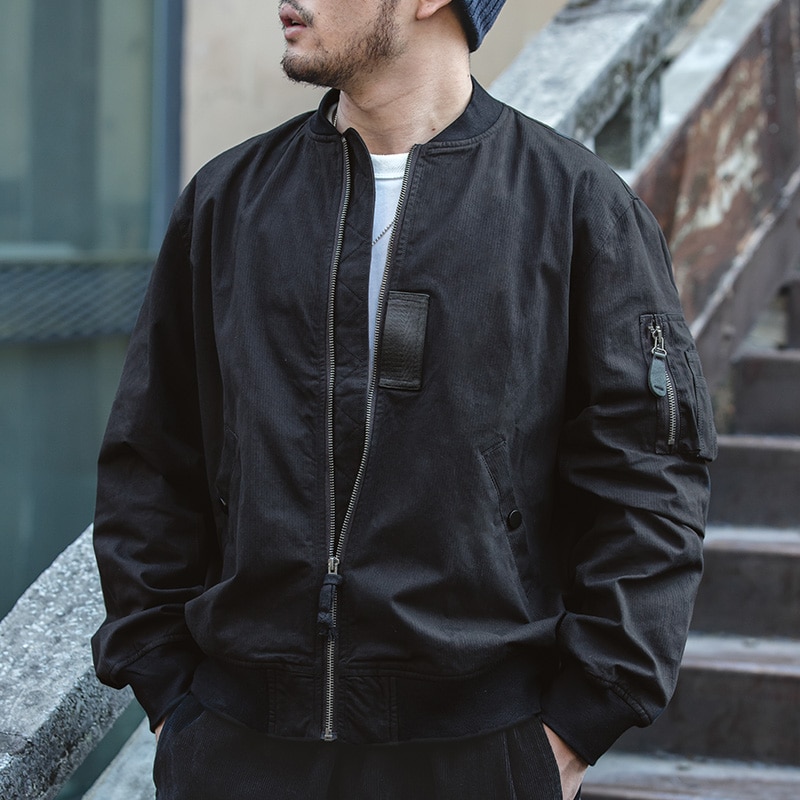 2022 Maden New бомбер мужской 2 Colors Men&#39;s Sports Jacket Solid Color Casual Jacket Fashion Large Size Loose Coat