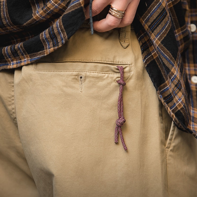 2022 Maden Easy Cargo Pants For Men Loose Casual Pocket Rope Drawstring  Pant Overalls Vintage Man Clothing