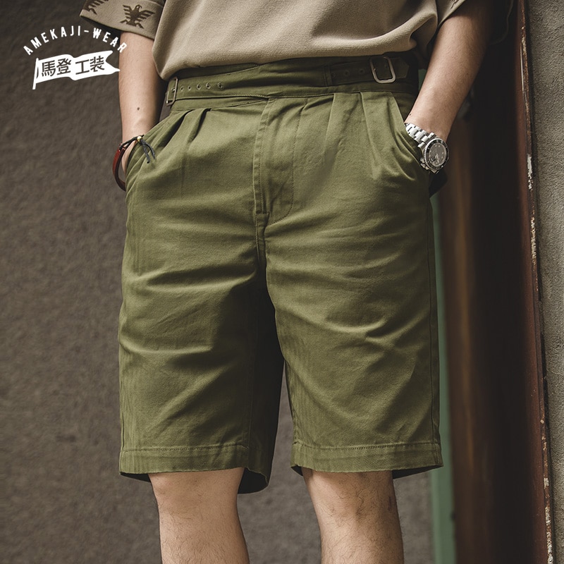 Army green mens on sale shorts