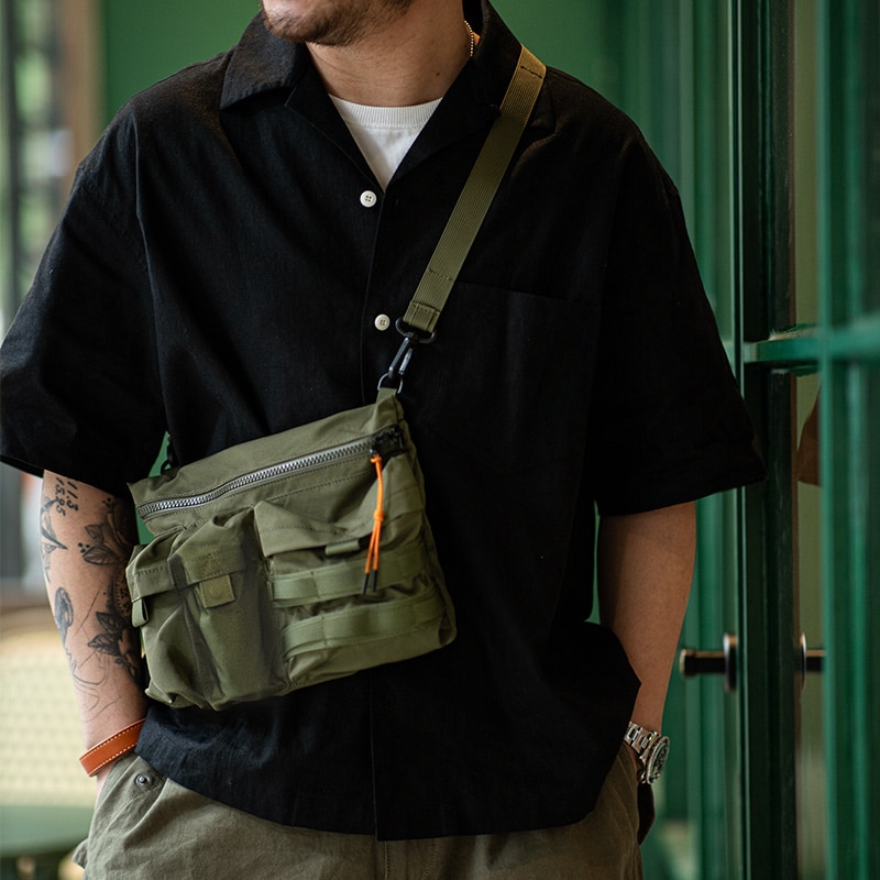 2022 New Maden Japan Multi-Pocket Function Crossbody Bag Crossbody Outdoor Mountain Style Waist Bag Side Shoulder Men's Small