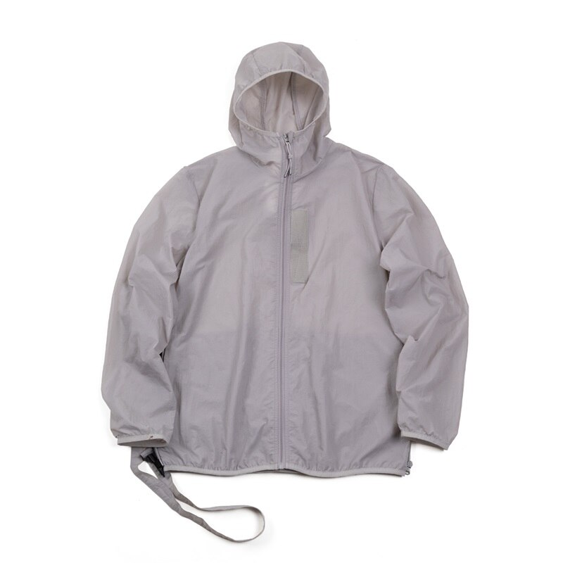 Maden Men's UPF 50+ UV Full Zip Sun Protection Jacket Light Thin Breathable Packable Fishing Windbreaker Hiking Hooded Skin Coat