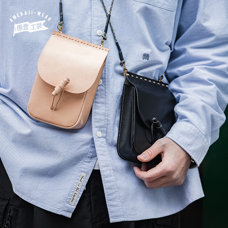MADEN Vintage Crossboy Bags Unisex Men Carry Wallet Handbags Women Mobilephone Messenger Bag First Layer Cowhide Shoulder Bags