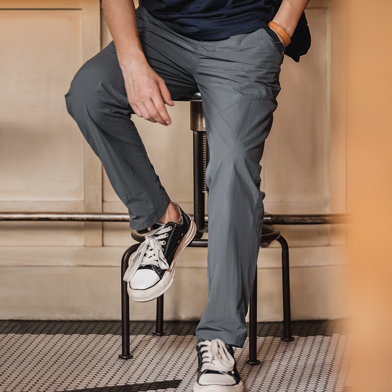 Maden New American Korea Style Vintage Casual Pants Quick-drying Elastic Waist Straight Pants Loose High Quality Trousers 2022