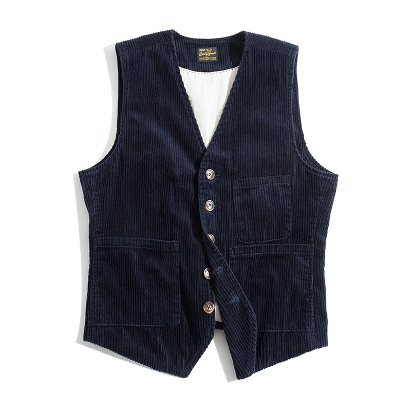 Corduroy waistcoat mens outlet
