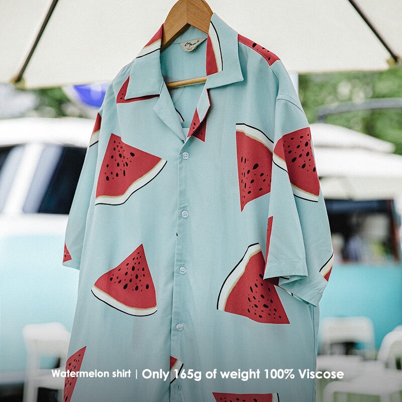 Maden Print Watermelon Vintage Yuppie Hawaiian Shirt