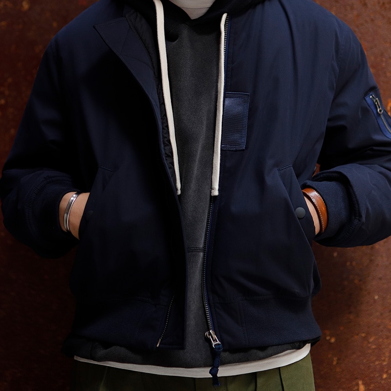 Maden Cargo Retro MA-1 Bomber Flight Jackets Army Green Black Standing Collar Pilot Baseball Coat Zipper Pocket Tops Clothes