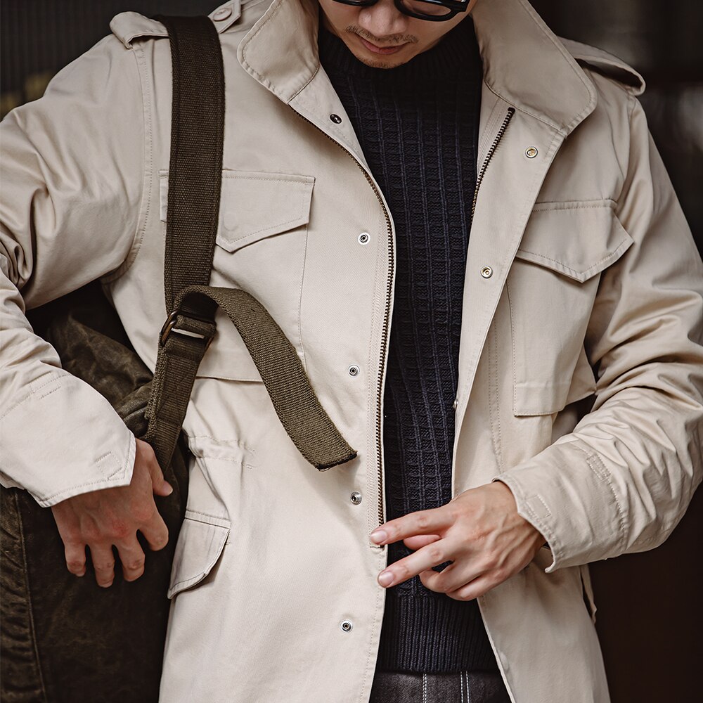 Maden Vintage Military M65 Jackets for Men Outdoor Windbreaker Tactical Coats Oversize Racing Hiking Jacket Male Brand Clothing