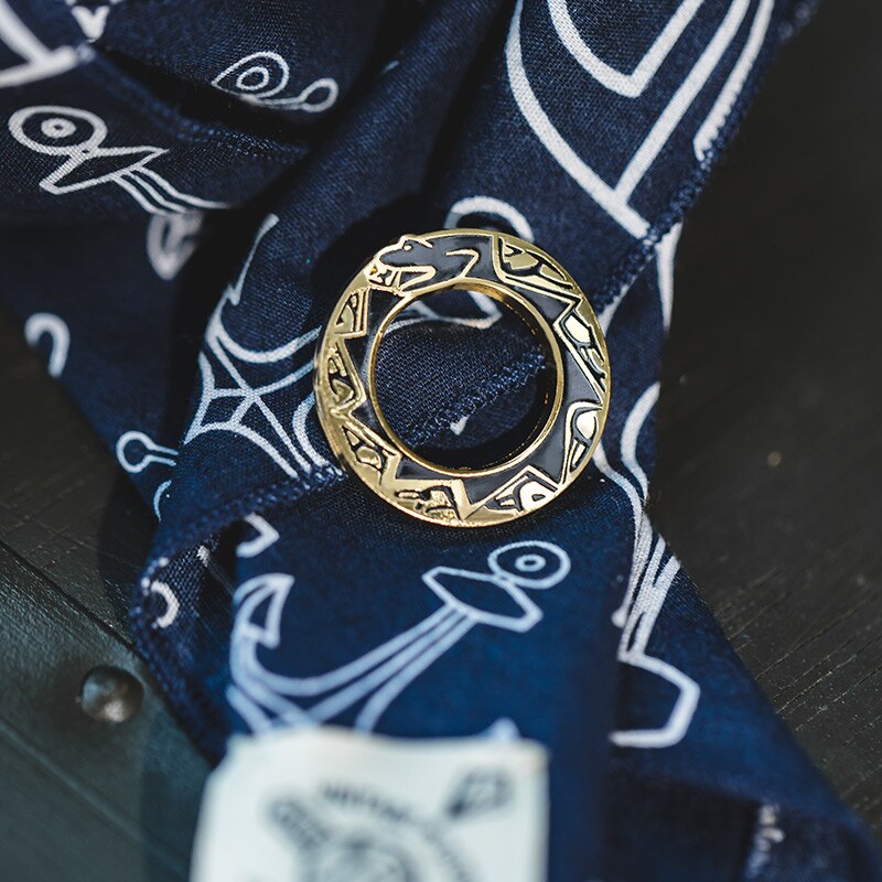 Maden 6Pcs/Sets Enamel Butterfly Clasp Brooches Pin Unisex Vintage Ami Kaji Badge Plaything Tide Yokosuka Tiger Head Brooch Pins