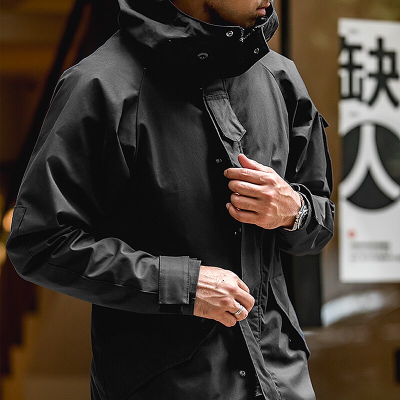 Black 2025 windbreaker men