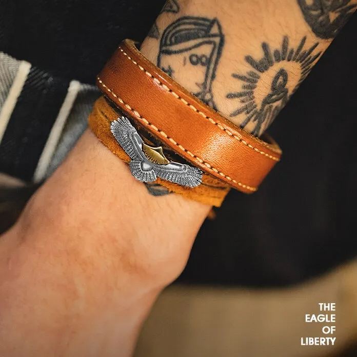 Maden 2022 Vintage Indian Flying Eagle Brass Shoelace Key Chain Pendant Bracelets Personalized Engraved Gold Necklace