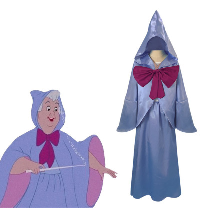 Cinderella Fairy Godmother Cosplay Costume Halloween Outfits Party Carnival Suit