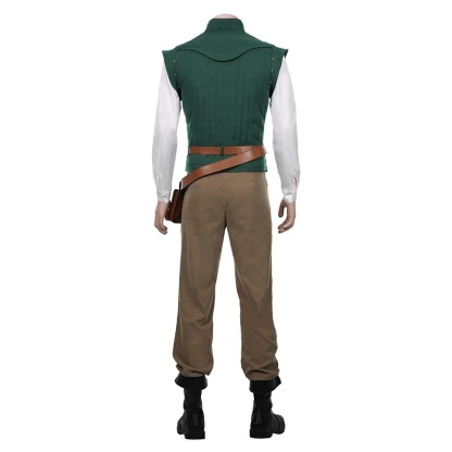 Men Tangled-Flynn Rider Vest Shirt Outfits Halloween Carnival Suit Cosplay Costume